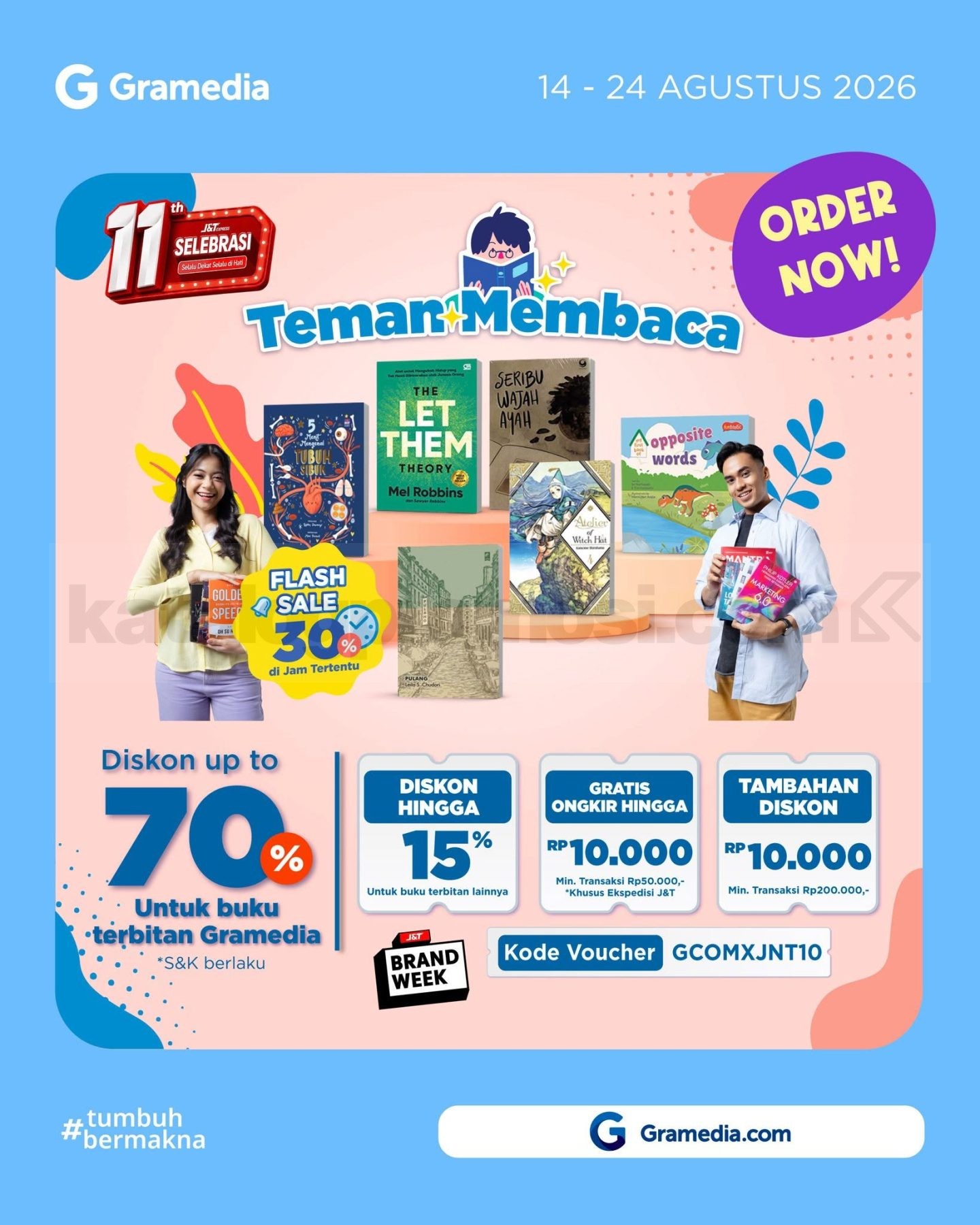Promo Gramedia Teman Membaca Diskon hingga 70% Promo Gramedia Teman Membaca diskon hingga 70% dan hadiah perjalanan ke Jepang