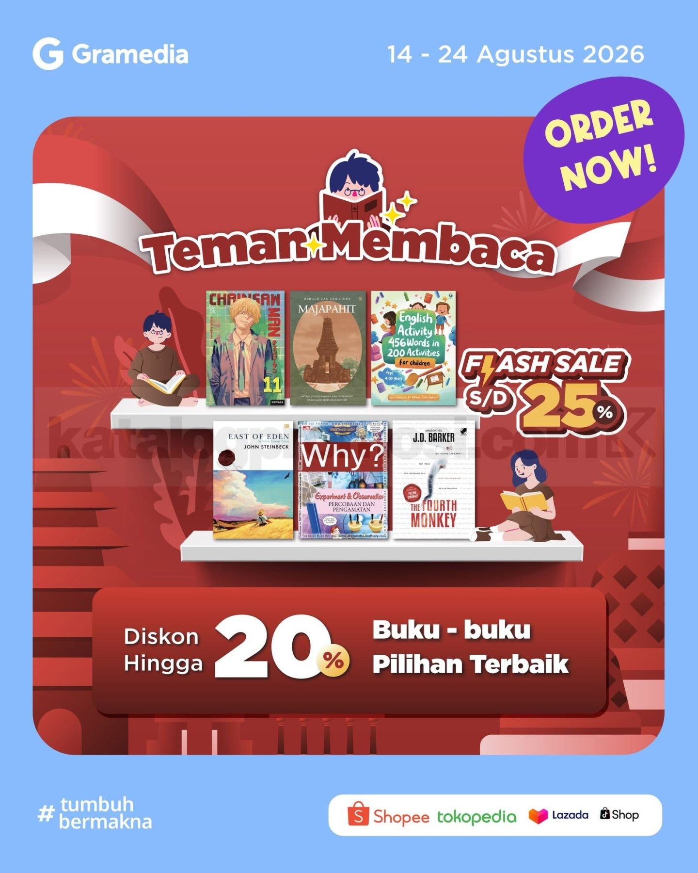 Promo Gramedia Teman Membaca Diskon hingga 70% Promo Gramedia Teman Membaca Diskon hingga 70% 1