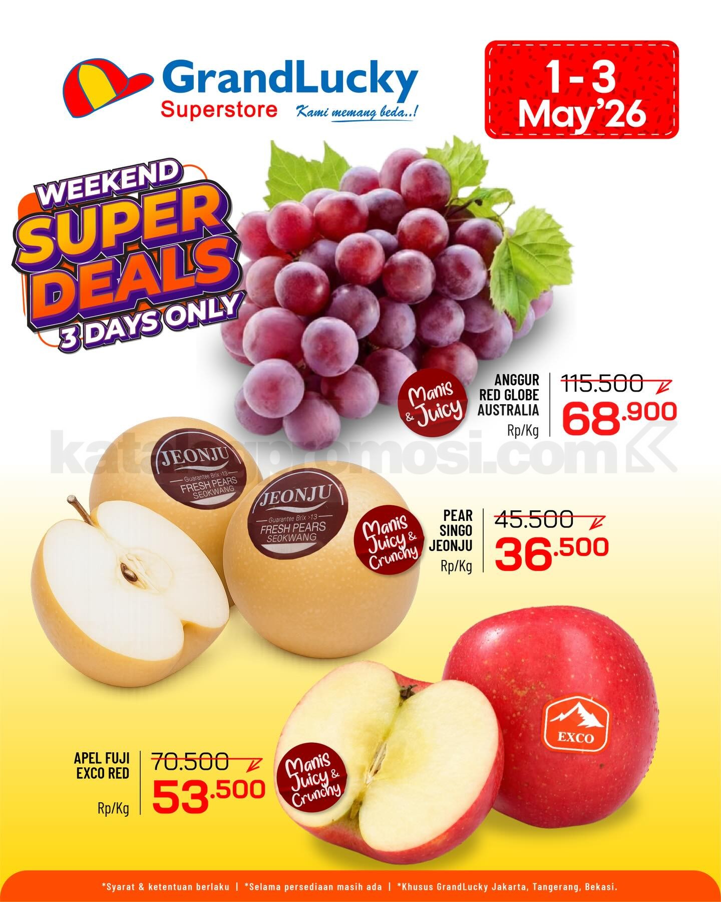 Promo GRAND LUCKY JSM 01-03 Mei 2026
