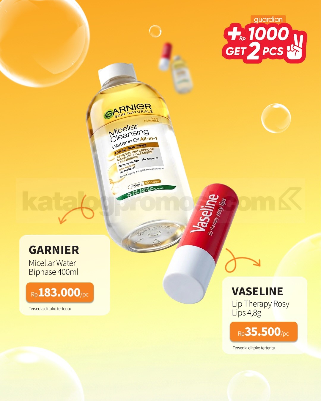 PROMO GUARDIAN SUPER HEMAT MINGGUAN - TAMBAH +Rp. 1.000 DAPAT 2 PRODUK