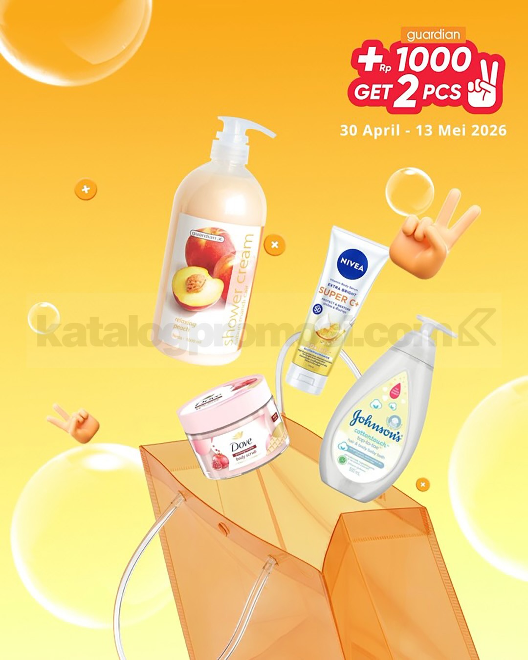 PROMO GUARDIAN SUPER HEMAT MINGGUAN - TAMBAH +Rp. 1.000 DAPAT 2 PRODUK