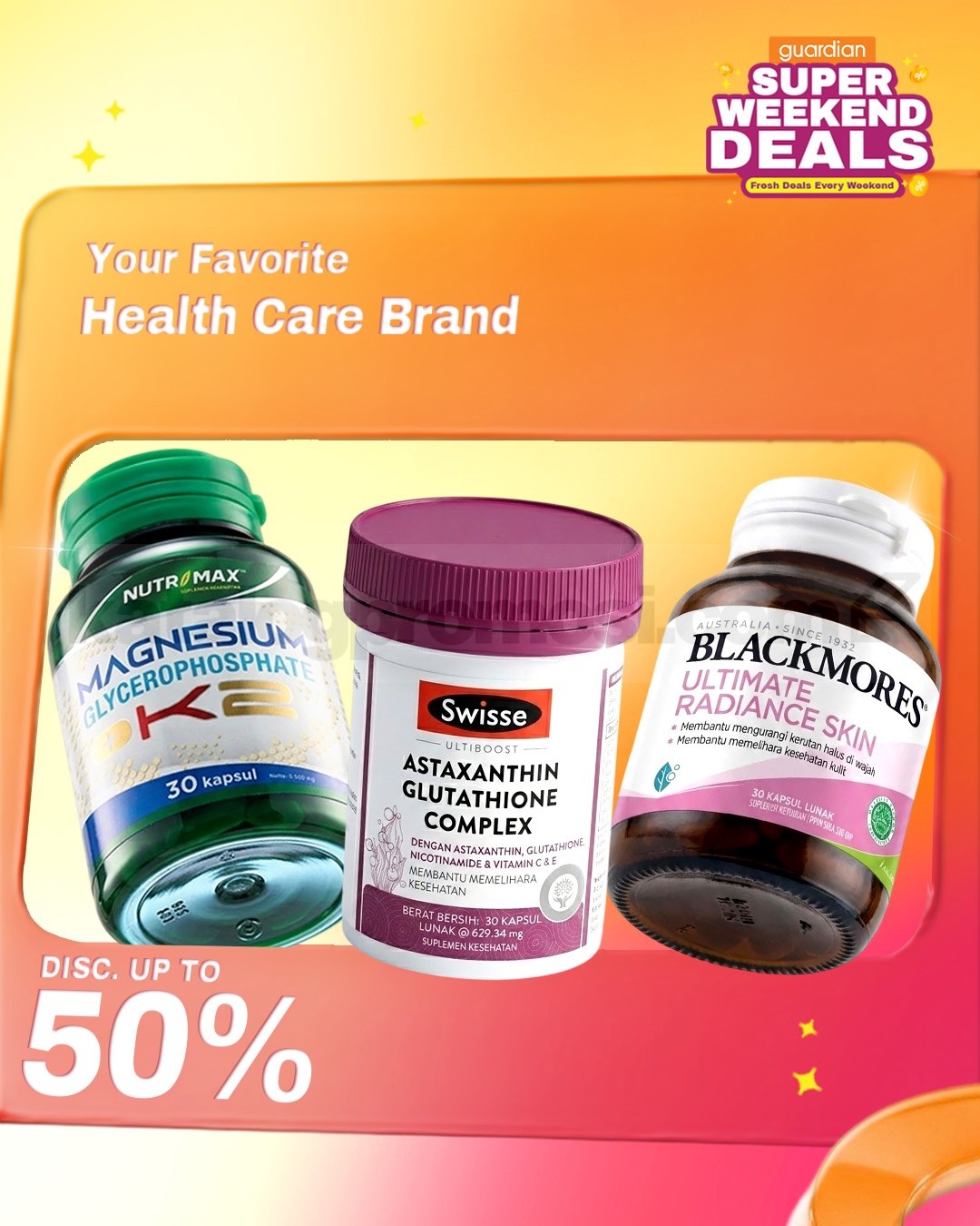 Promo Guardian Super Weekend Deals Diskon Hingga 50%