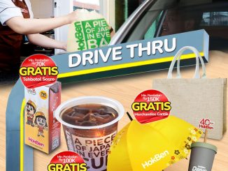 Promo HokBen Drive Thru Gratis Item Pilihan bonus minuman dan merchandise Juni 2026