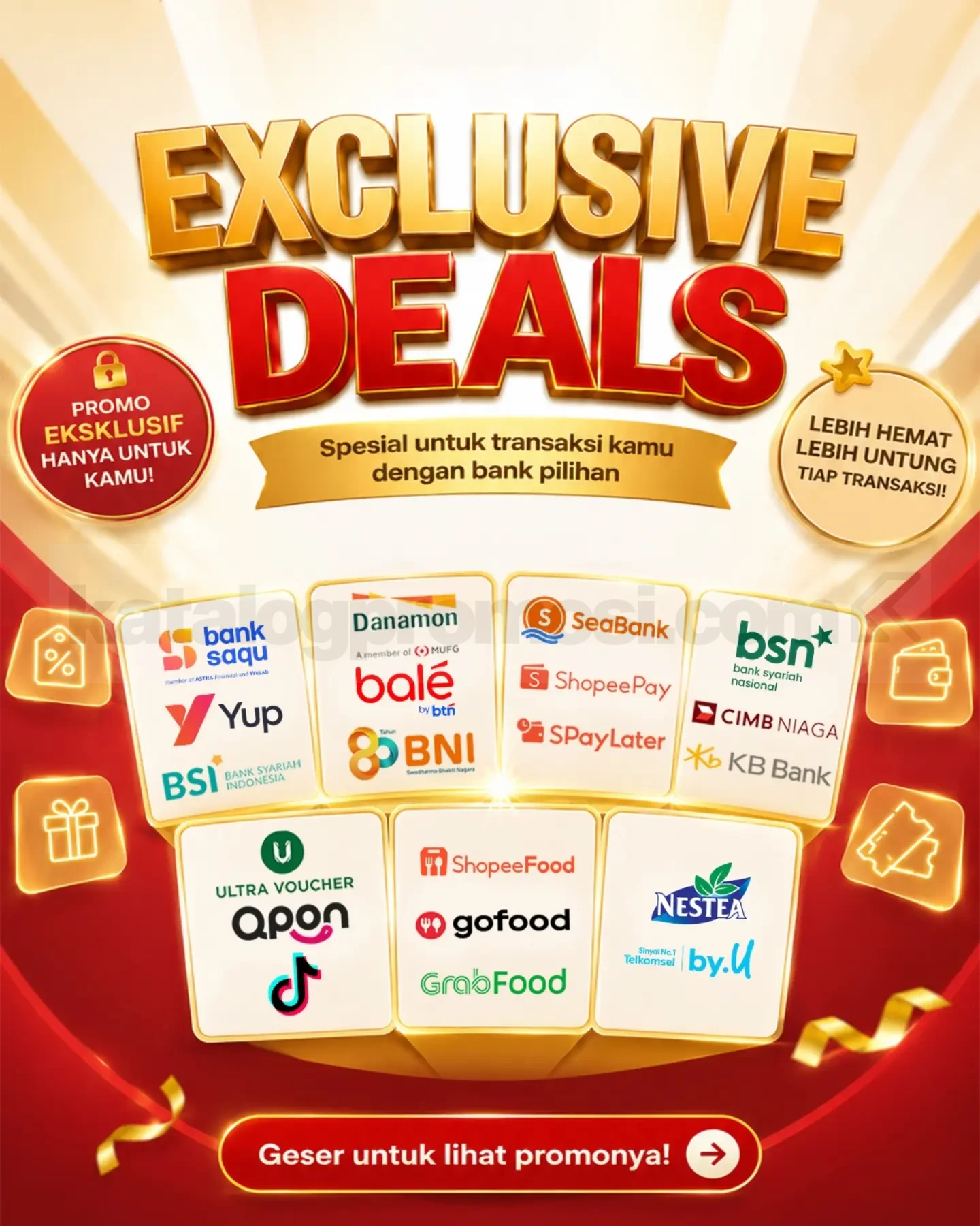 Promo HokBen Exclusive Deals Diskon hingga 50% Promo HokBen Exclusive Deals Diskon hingga 50% dengan cashback, bonus menu, dan harga spesial selama Juli 2026.