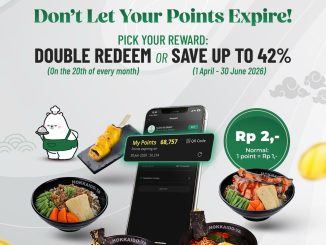 Promo Hokkaido-Ya Double Redeem Poin Hemat hingga 42% untuk member Sushi Tei Group sampai Juni 2026