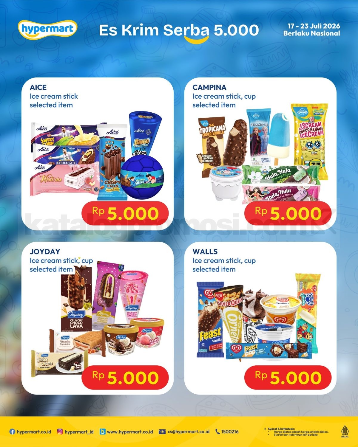 Promo Hypermart Es Krim Serba Rp.5.000 Promo Hypermart Es Krim Serba Rp.5.000 1