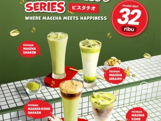 Promo Ichiban Sushi NEW Pistacia Series mulai Rp. 32.000 minuman pistachio matcha