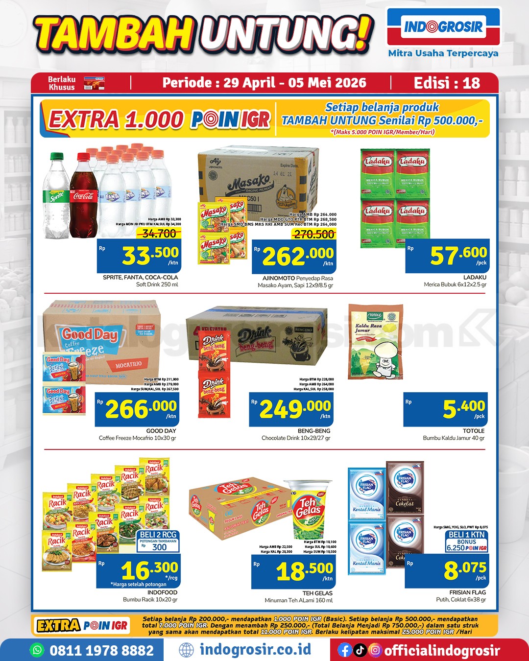 Promo Indogrosir TAMBAH UNTUNG 29 April - 05 Mei 2026