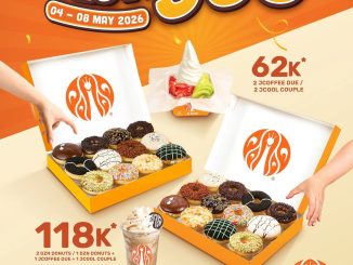 Promo JCO I Love JCO 2 Lusin Donuts Rp. 118.000 periode 4 – 8 Mei 2026 di store JCO Indonesia dan JCO Food Trucks