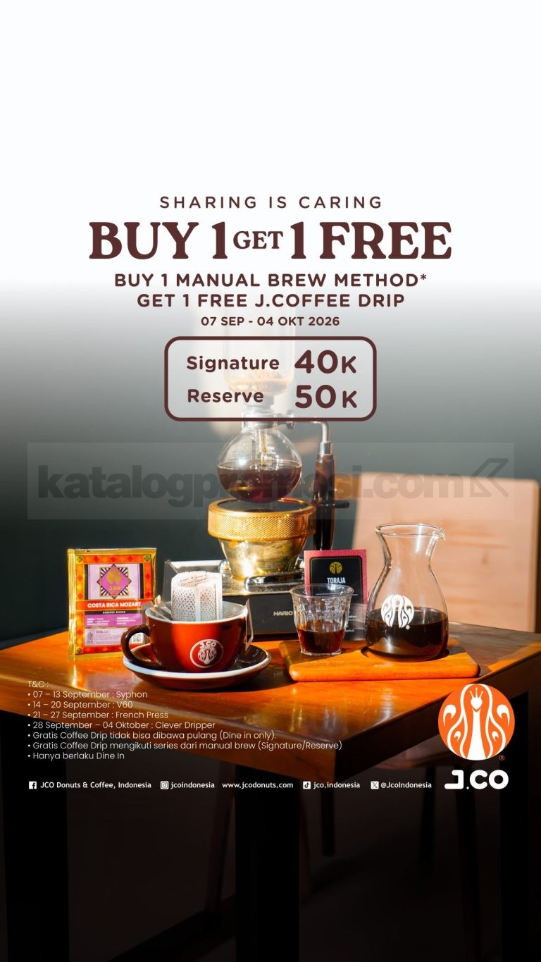Promo JCO Sharing is Caring Buy 1 Get 1 Free