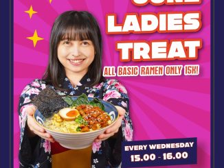 Promo Jigo Ramen June Ladies Treat Basic Ramen Rp. 15.000 untuk pelanggan wanita setiap Rabu selama bulan Juni