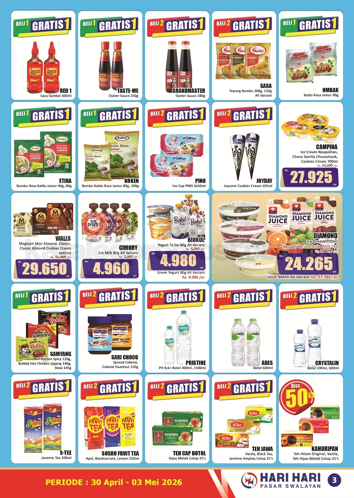 Promo JSM Hari Hari Swalayan 30 April - 03 Mei 2026
