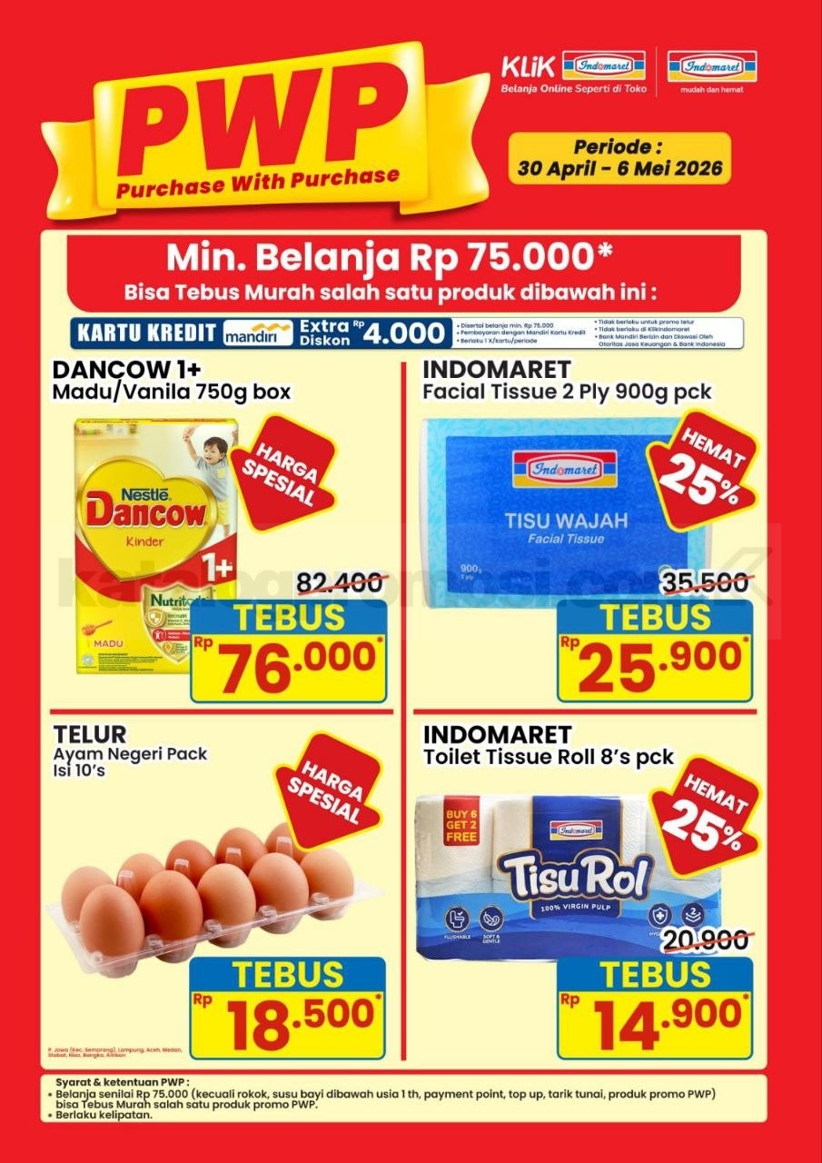 Promo JSM INDOMARET MINGGU INI 30 April - 03 Mei 2026