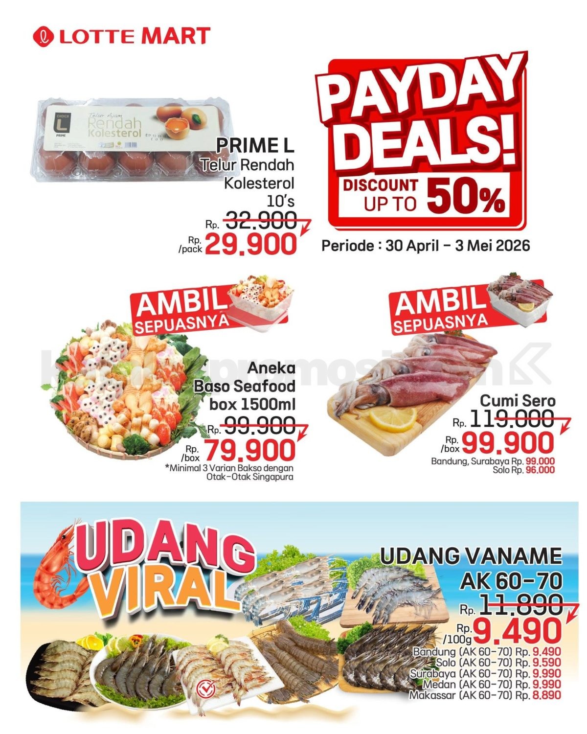 Promo JSM LOTTEMART WEEKEND 30 April - 03 Mei 2026