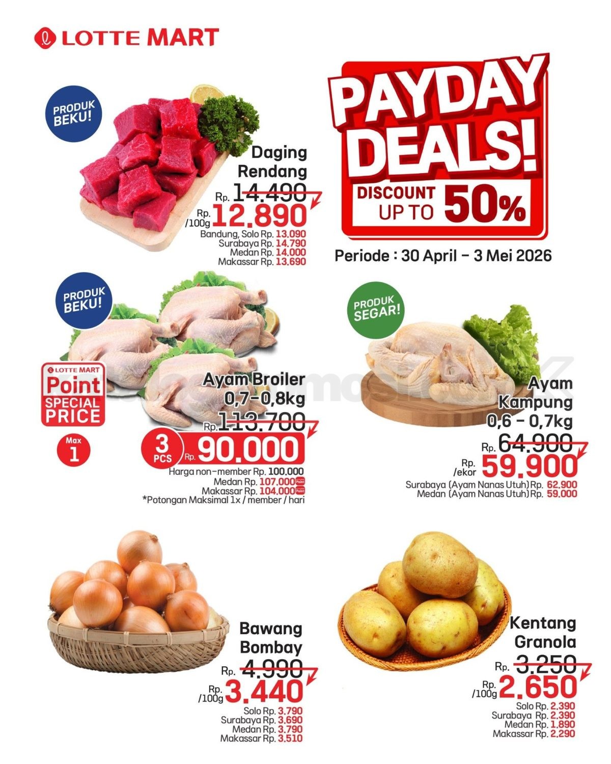 Promo JSM LOTTEMART WEEKEND 30 April - 03 Mei 2026