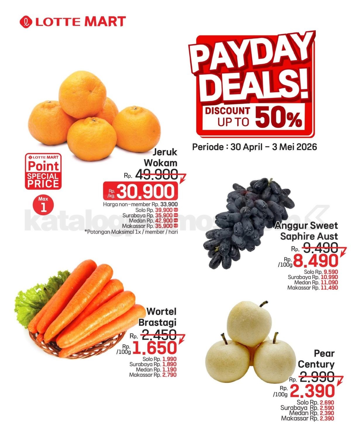 Promo JSM LOTTEMART WEEKEND 30 April - 03 Mei 2026
