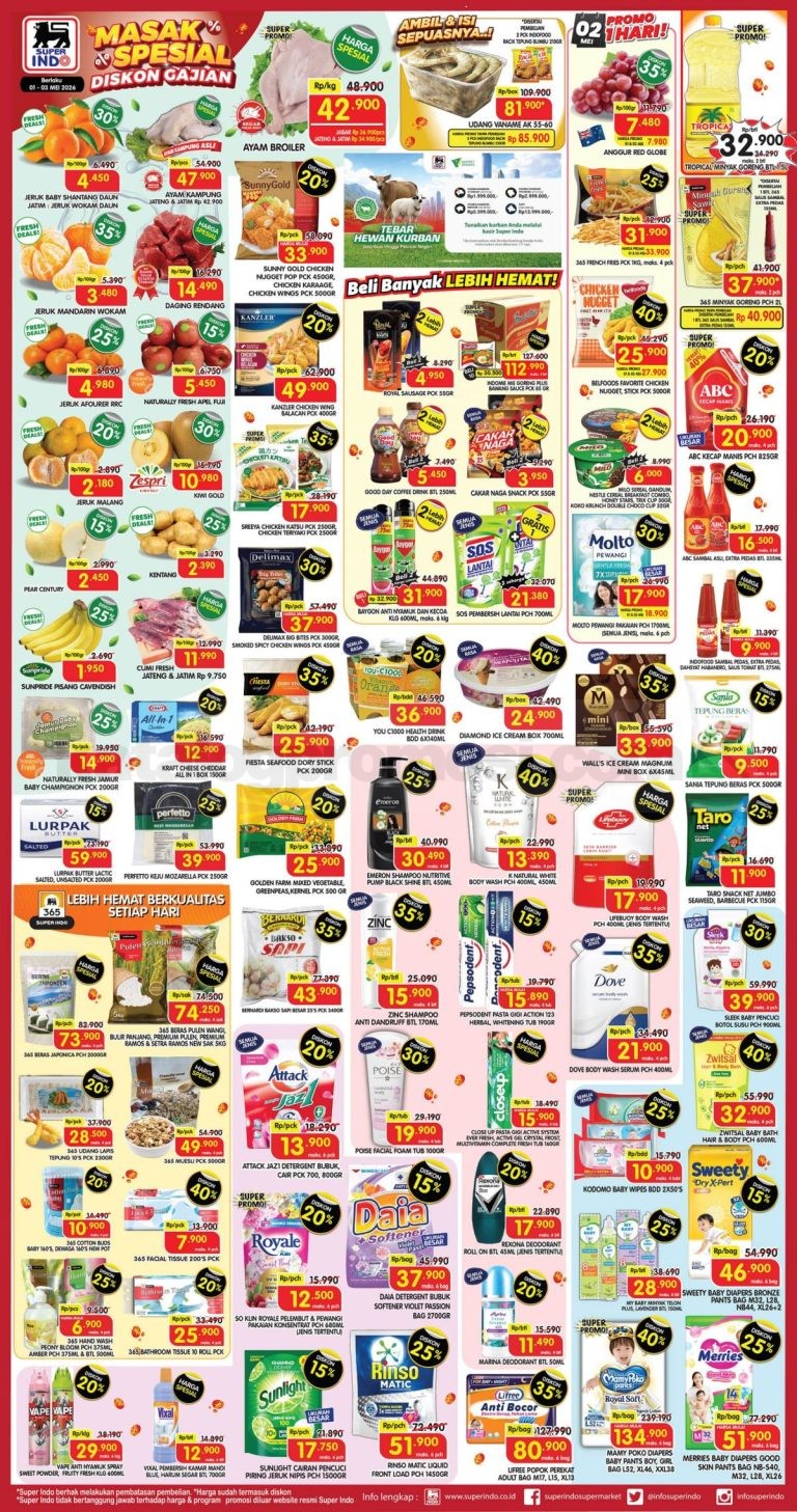 Promo JSM SUPERINDO Minggu Ini 01-03 Mei 2026