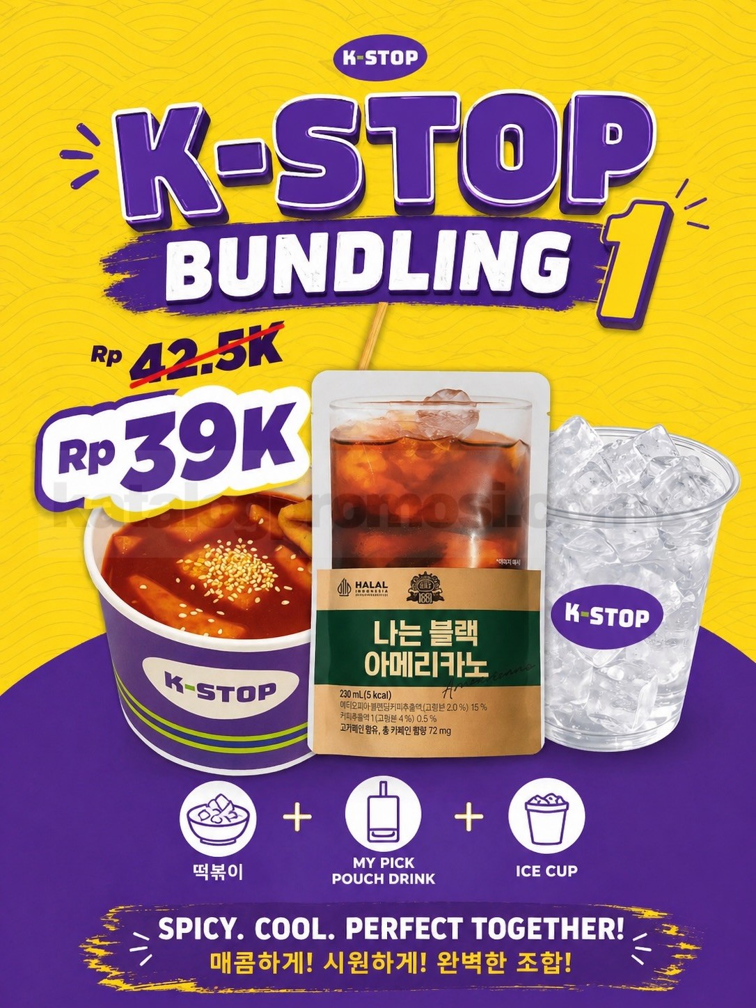 Promo K-STOP Bundling Korean Food & Drink mulai Rp. 36.000 Promo K-STOP Bundling Korean Food & Drink mulai Rp. 36.000 paket topokki kimbap dan minuman segar
