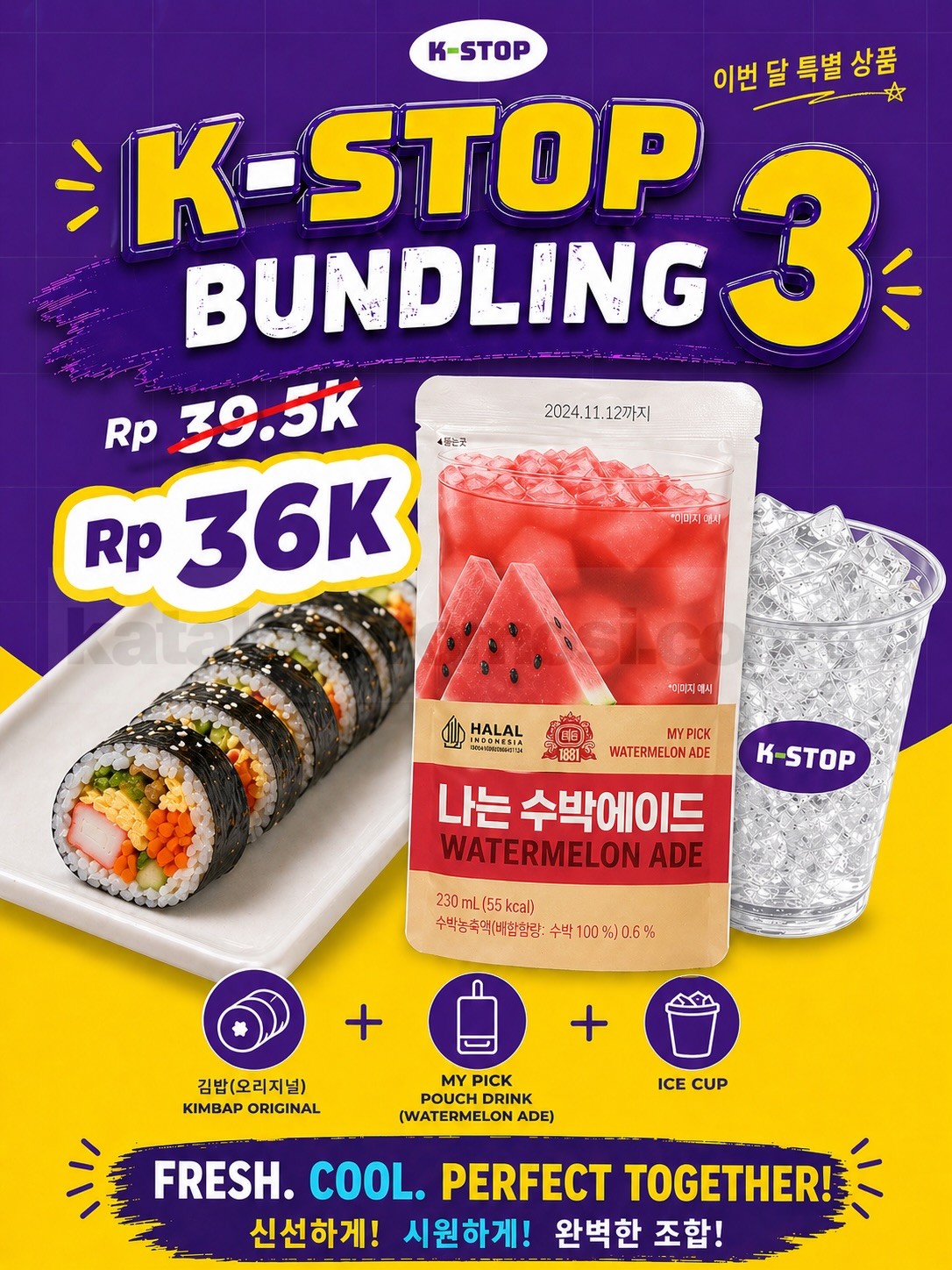 Promo K-STOP Bundling Korean Food & Drink mulai Rp. 36.000 Promo K-STOP Bundling Korean Food & Drink mulai Rp. 36.000 2