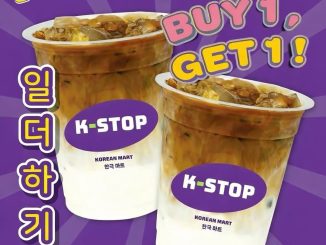Promo K-STOP Coffee Day Beli 1 Gratis 1 Iced Caffe Latte di K-STOP Korean Mart