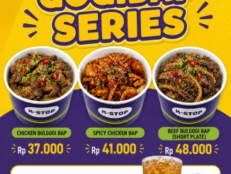 Promo K-STOP x Meat Meat Gogibap Series Free Ice Jasmine Tea menu mulai Rp. 37.000 dengan bonus minuman segar