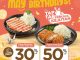 Promo Kimukatsu Birthday Treat Diskon hingga 50% untuk semua menu bulan Mei
