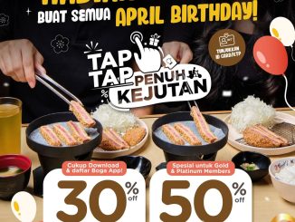 Promo Kimukatsu Birthday Treat Diskon hingga 50% semua menu member Boga App
