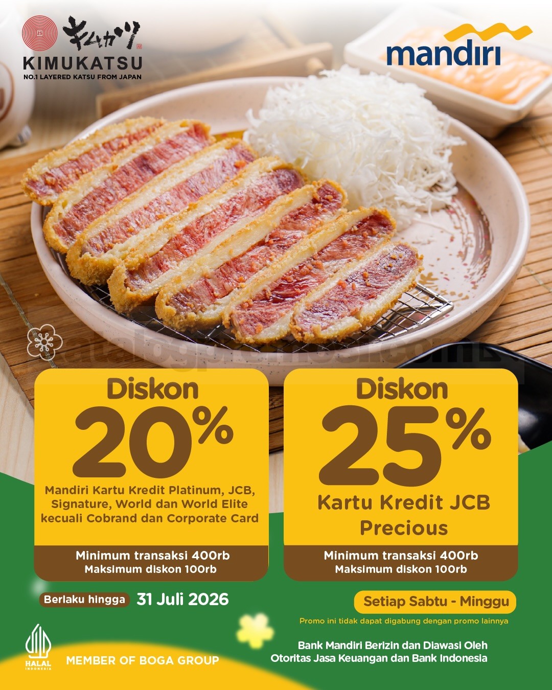 Promo Kimukatsu Diskon Bank hingga 50% Promo Kimukatsu Diskon Bank hingga 50% 1