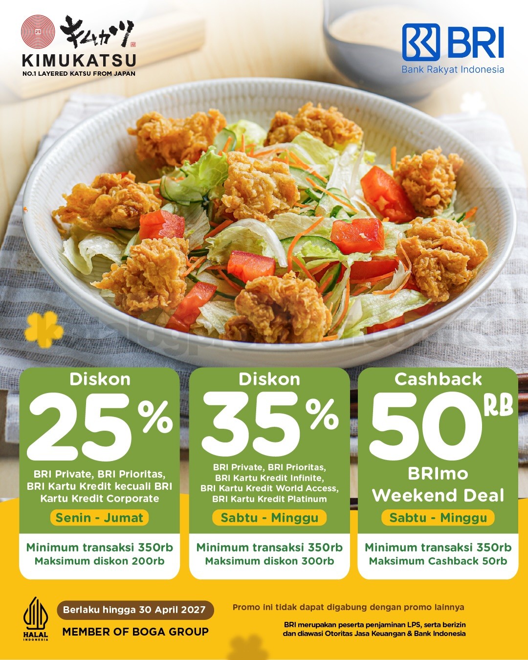 Promo Kimukatsu Diskon Bank hingga 50% Promo Kimukatsu Diskon Bank hingga 50% 2