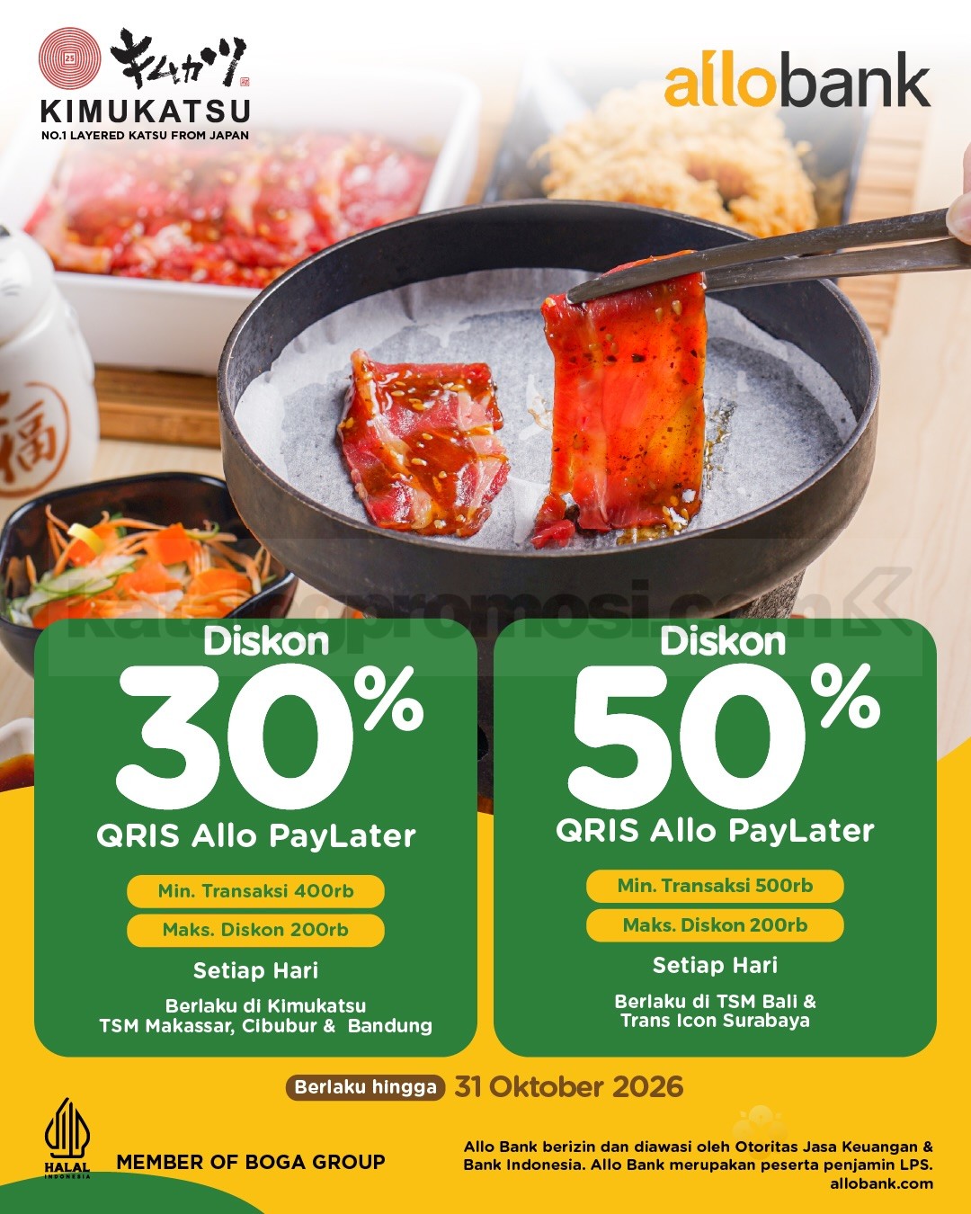 Promo Kimukatsu Diskon Bank hingga 50% Promo Kimukatsu Diskon Bank hingga 50% 14