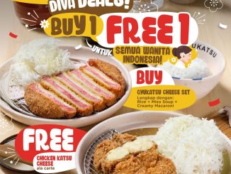 Promo Kimukatsu Hari Kartini Diva Deals Beli 1 Gratis 1 periode 20 – 24 April 2026 khusus pelanggan wanita