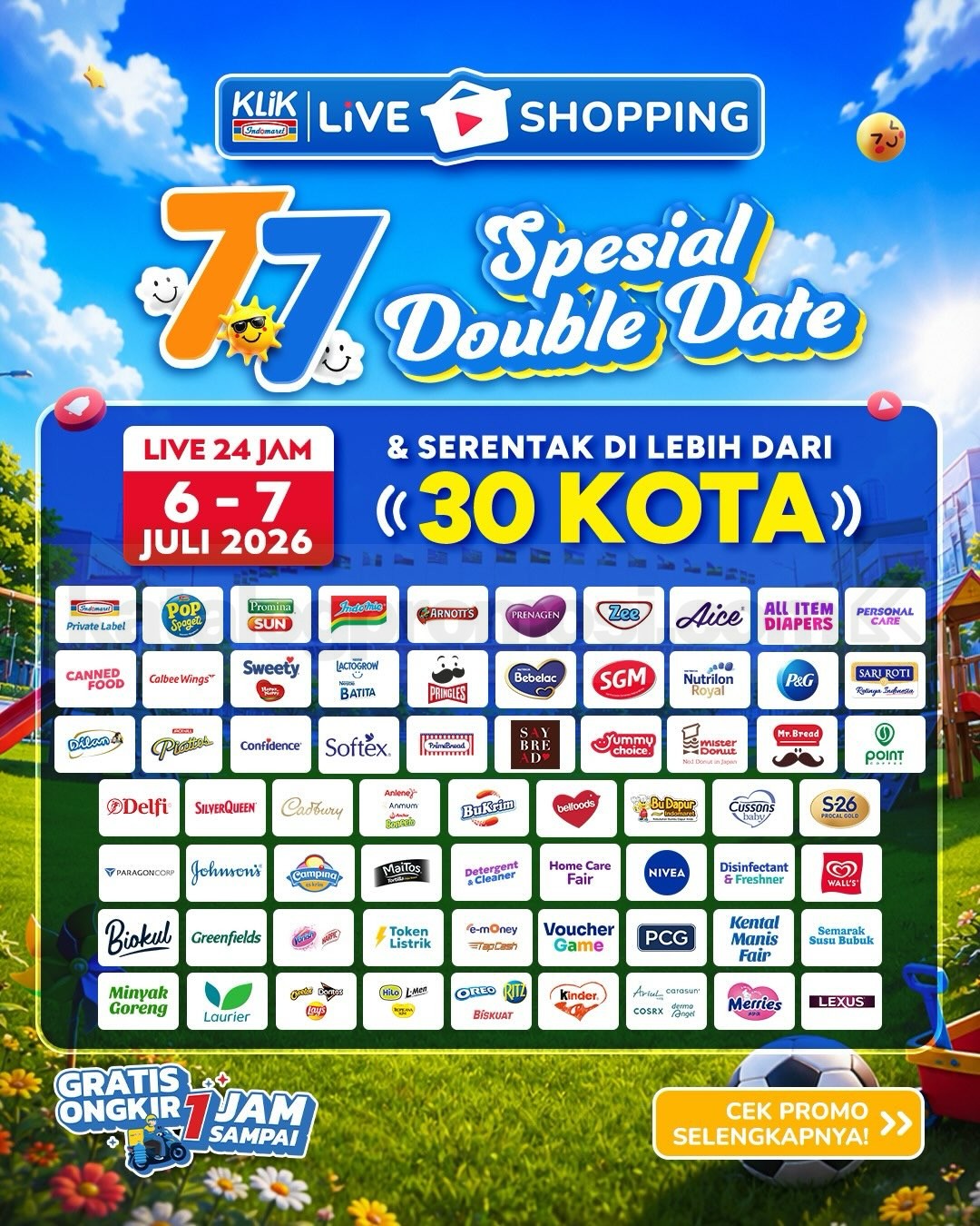 Promo Klik Indomaret Double Date 7.7 Diskon hingga 50%