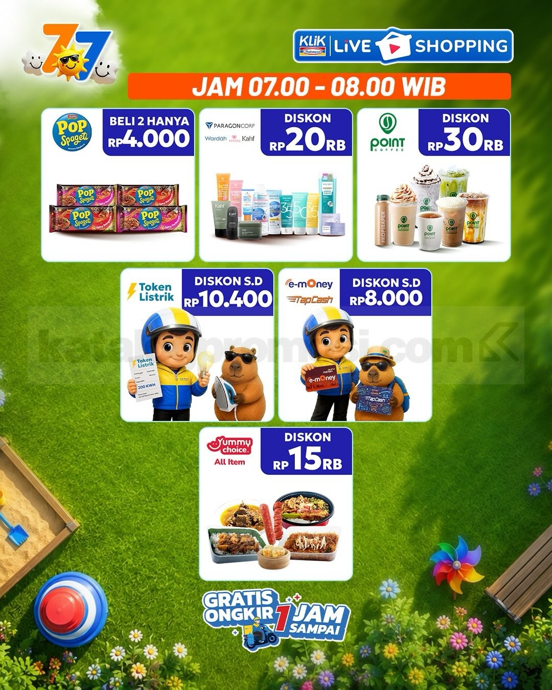Promo Klik Indomaret Double Date 7.7 Diskon hingga 50%