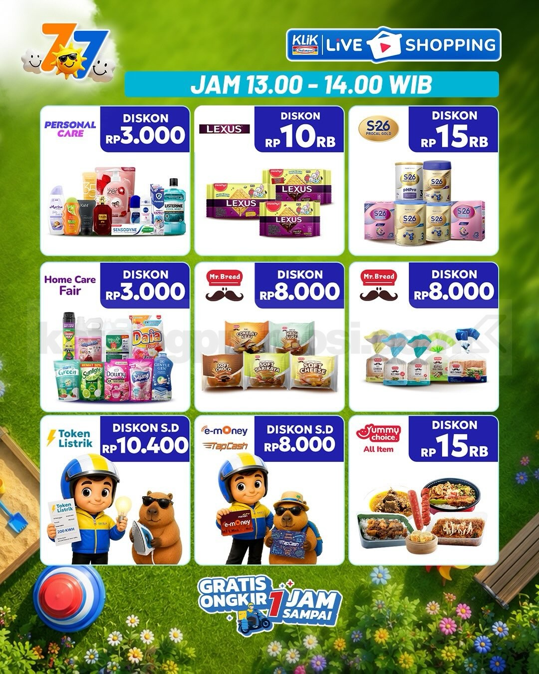 Promo Klik Indomaret Double Date 7.7 Diskon hingga 50%