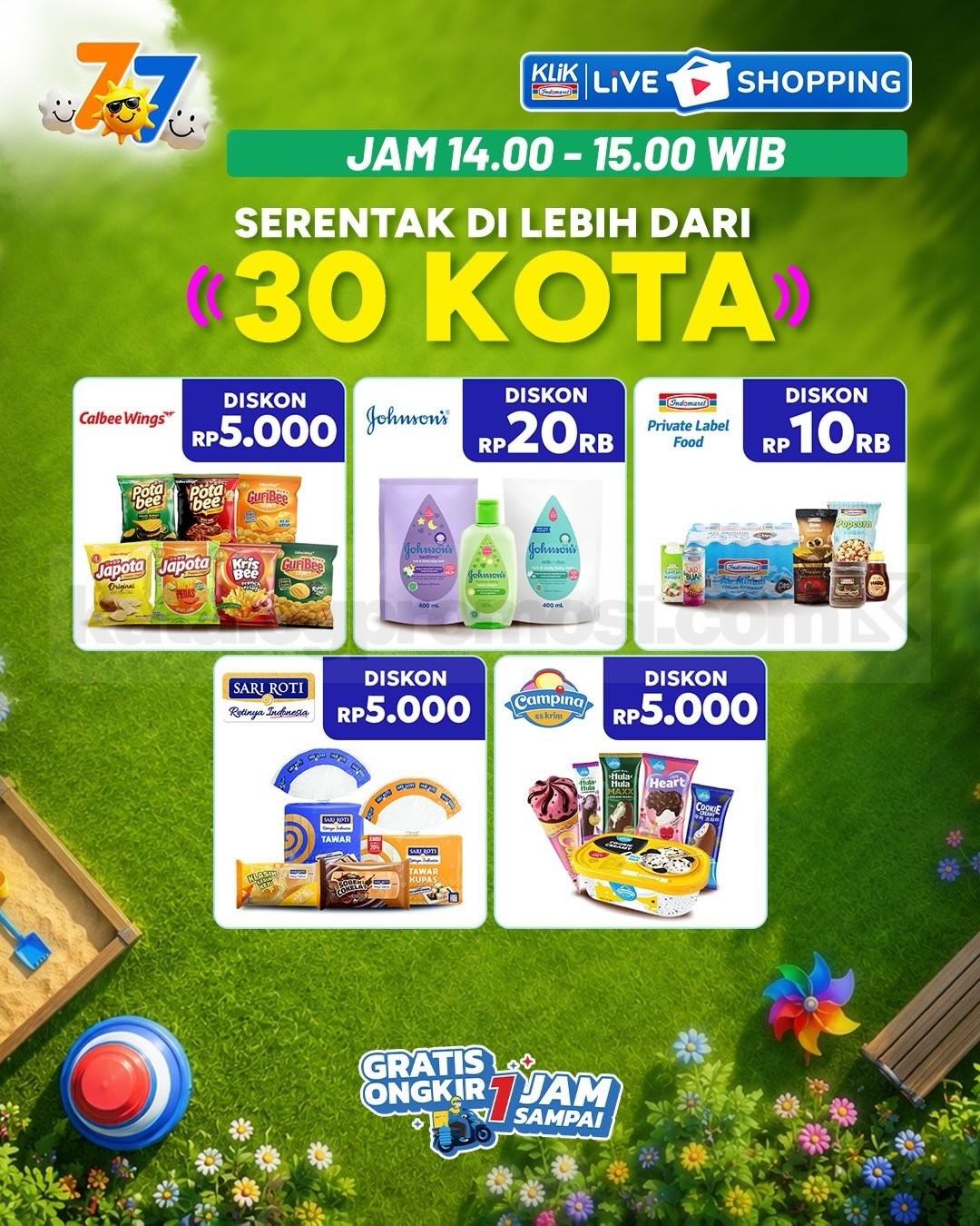 Promo Klik Indomaret Double Date 7.7 Diskon hingga 50%