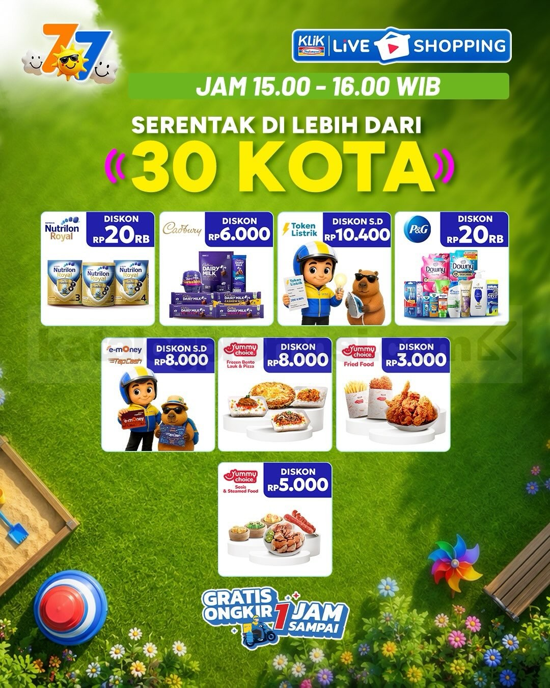 Promo Klik Indomaret Double Date 7.7 Diskon hingga 50%