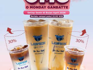 Promo Lawson OMG Monday Ganbatte Kopi Large Size Rp. 19.000 setiap Senin April 2026
