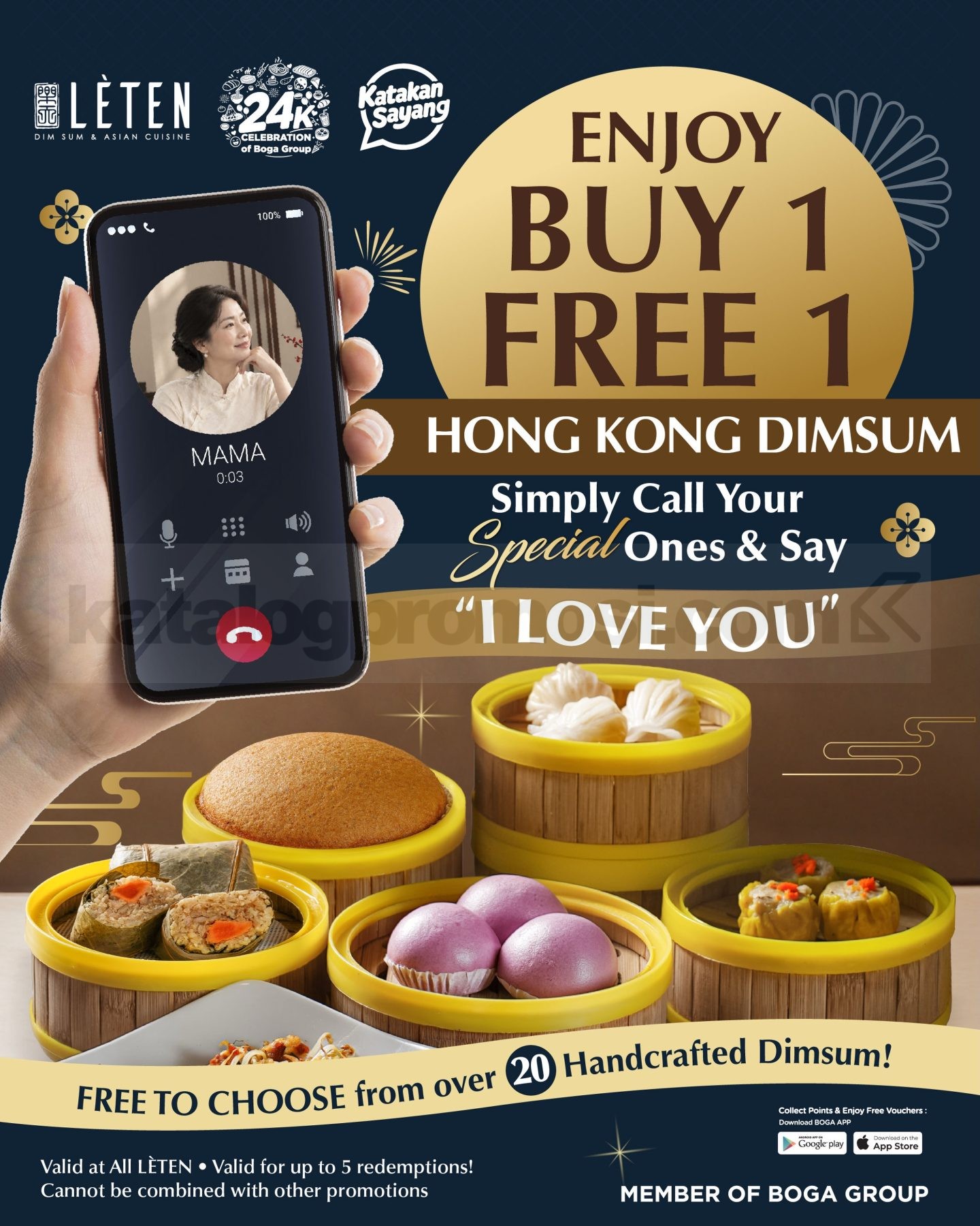 Promo Lèten Paradise Dynasty Buy 1 Get 1 Hong Kong Dimsum Promo Lèten Paradise Dynasty Buy 1 Get 1 Hong Kong Dimsum dengan lebih dari 20 pilihan dimsum.