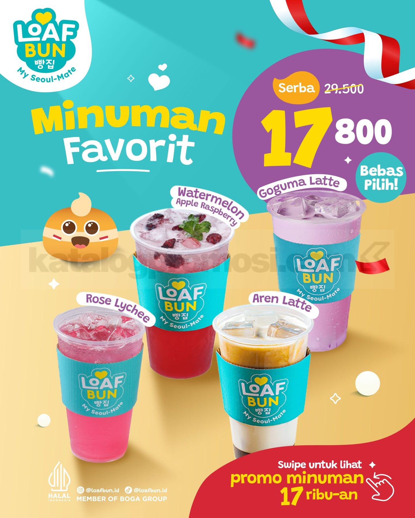 Promo Loaf Bun Beli 2 Roti dan Minuman Favorit Serba Rp17 Ribuan Promo Loaf Bun Beli 2 Roti dan Minuman Favorit Serba Rp17 Ribuan 1
