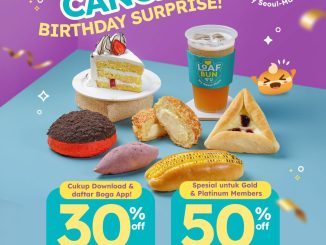 Promo Loaf Bun Birthday Surprise Diskon hingga 50 persen untuk seluruh menu bagi pengguna Boga App
