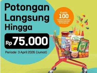 Promo LOTTE MART BNI Potongan Rp. 75.000 kartu kredit periode 3 April 2026
