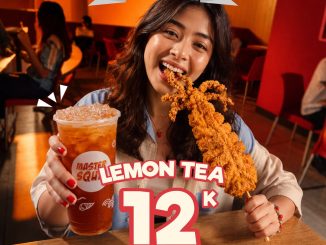 Promo Master Squid Payday Special Lychee Tea Rp. 12.000 dengan pembelian Giant Squid
