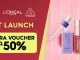 Promo Maybelline L'Oréal Garnier 3CE Diskon hingga 50% dengan voucher ekstra hingga 50% di Shopee