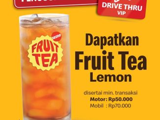 Promo McDonalds Drive Thru VIP Gratis Fruit Tea Lemon dengan minimal transaksi
