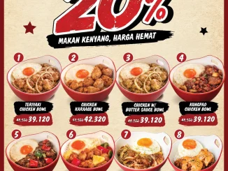 Promo Mister Baso x Rice Bowl Menu Favorit Diskon 20% mulai Rp. 39.120 berbagai varian chicken bowl