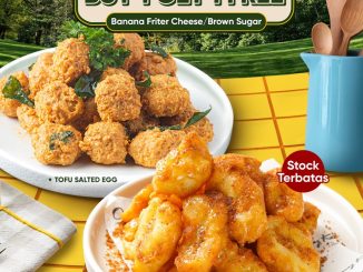 Promo My Kopi O Happy Hour Buy 1 Get 1 Free Banana Friter gratis dengan pembelian Tofu Salted Egg