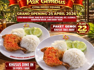 Promo Pak Gembus Grand Opening Bogor Beli 1 Gratis 1 di Citra Indah Square