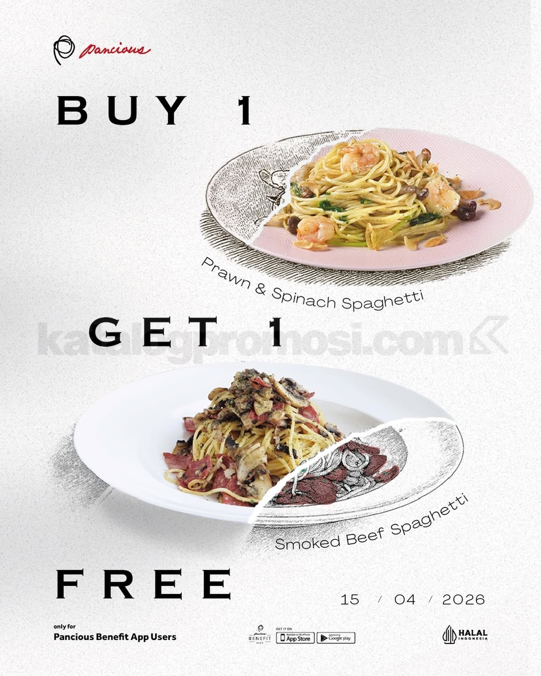 Promo Pancious Beli 1 Gratis 1 Spaghetti Promo Pancious Beli 1 Gratis 1 Spaghetti 15 April 2026