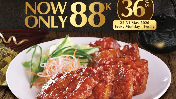 Promo Paradise Dynasty 8 Menu Favorit Rp. 88.000 dengan pilihan menu Chinese food spesial payday