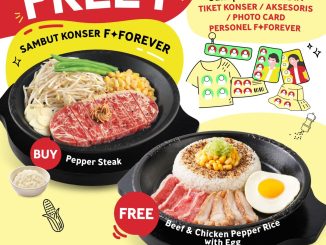 Promo Pepper Lunch FForever Concert Buy 1 Free 1 untuk pemilik tiket konser dan photocard F✦FOREVER